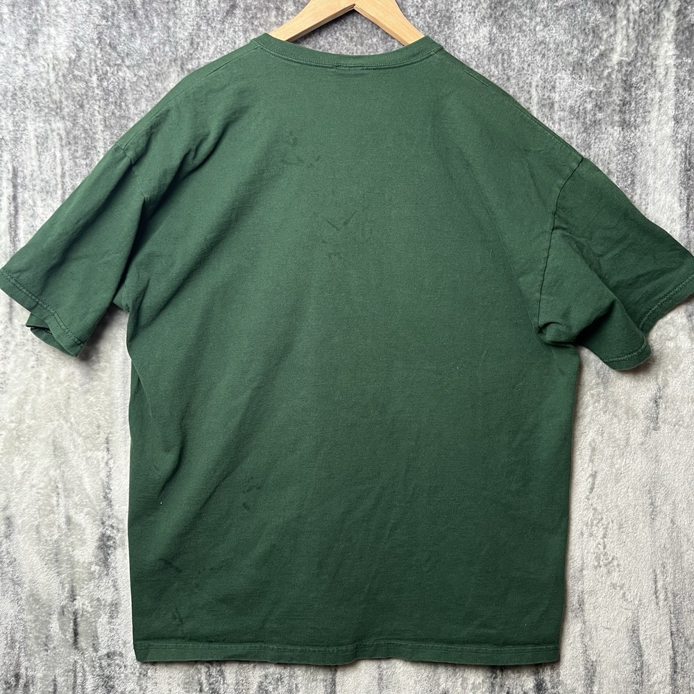 Vintage 90s Marvin the Martian Looney Tunes Alien T Shirt Warner Bros Green 2XL - Picture 5 of 5